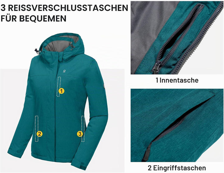 Little Donkey Andy Damen Skijacke Snowboardjacke Wasserdicht Warm Winter Winddichter Berg Schnee Reg