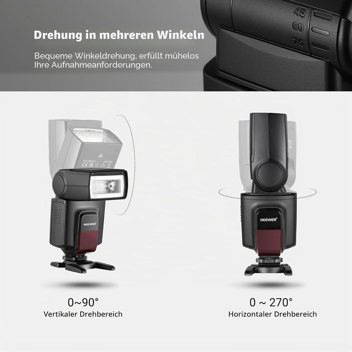 Neewer TT560 Kamera Blitz Speedlite für Canon Nikon Panasonic Olympus Pentax und andere DSLR-Kameras