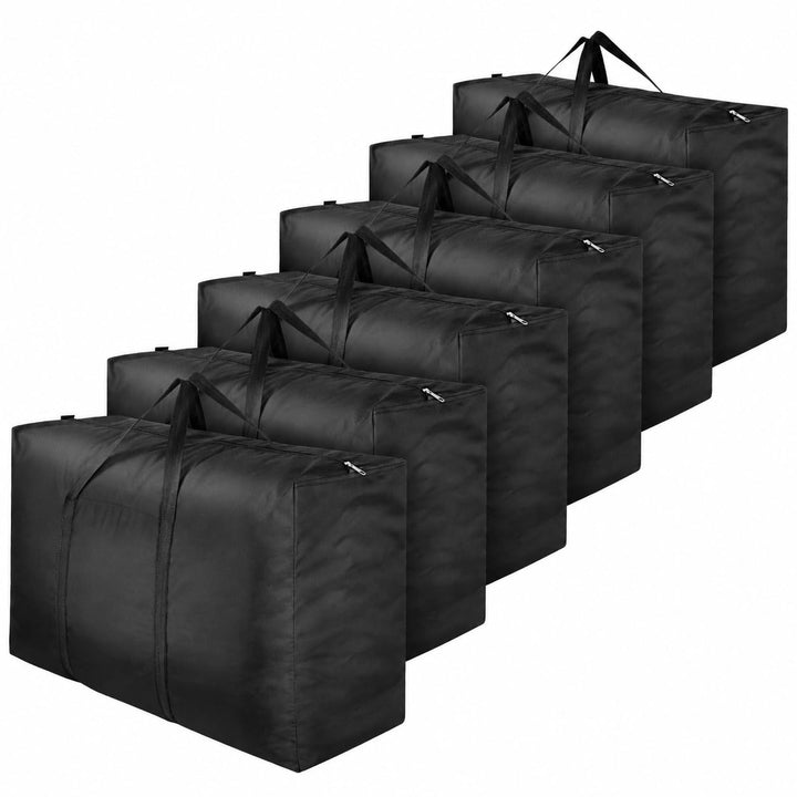 Grosse Aufbewahrungstaschen, 6 Stück, 110 l, 600D Oxford-Gewebe, robust, reissfest, Kleideraufbewahr