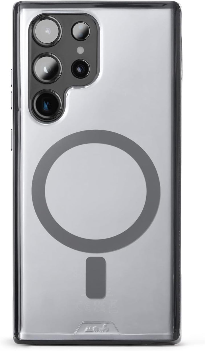 Mous - Durchsichtig Hülle für Samsung Galaxy S23 Ultra - Clarity 2.0 - Handyhülle S23 Ultra MagSafe-