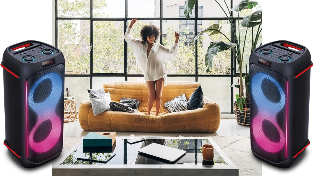 Maginon Party-Soundsystem PS-60-60 Watt-RMS, TWS-Technologie, Bluetooth, AUX, USB, Speicherkarte, Mi