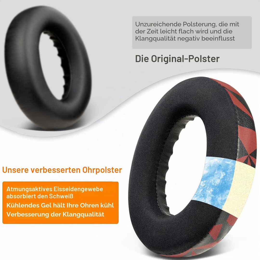 SOULWIT Kühlgel Ersatzpolster Ersatz Ohrpolster für Bose 700 (NC700 NC 700) Noise Cancelling Kopfhör