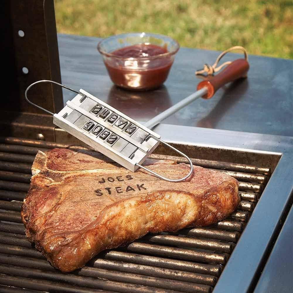 mikamax – BBQ Branding Iron – BBQ gagdet - personalisiertes Geschenk - Brandeisen - Gourmet - Fleisc
