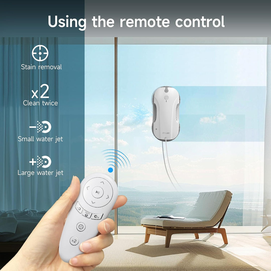 E300 Fensterputzroboter mit Doppelseitigem Sprühsystem, Auslaufsicherem Wassertank, Leicht Aufrüstba