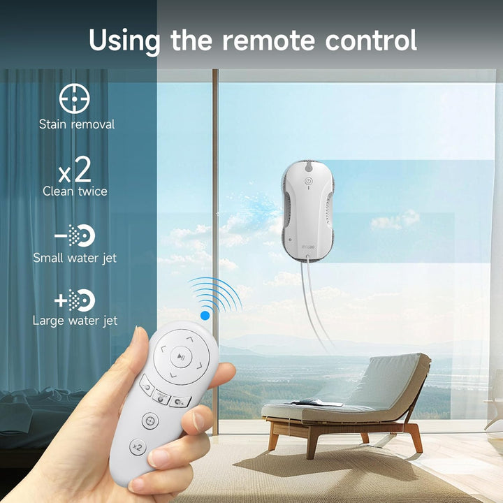 E300 Fensterputzroboter mit Doppelseitigem Sprühsystem, Auslaufsicherem Wassertank, Leicht Aufrüstba