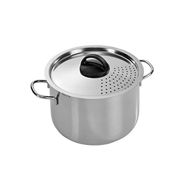 Barazzoni Spaghettitopf zum einfachen Abgiessen, aus Edelstahl, 22 cm, 6