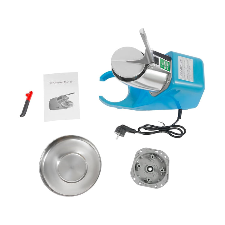 300W Elektrischer Crusheisbereiter 220V Edelstahl Ice Crusher Eiszerkleinere Eiswürfel Eiswürfelmasc