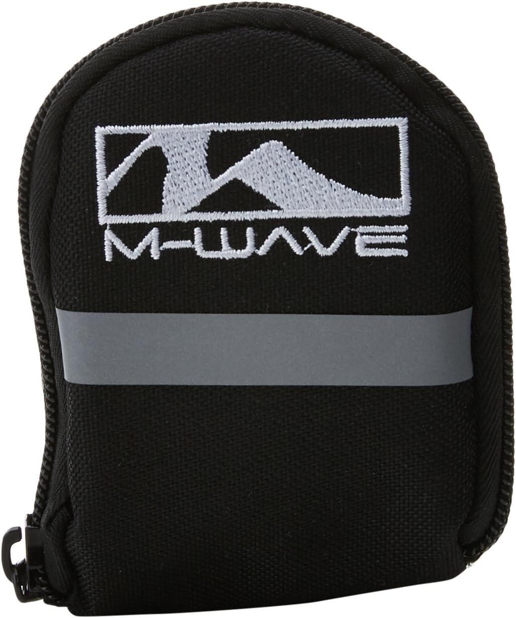 M-Wave Fahrrad Satteltasche, mit Riemen- und Klettbefestigung, Reflexstreifem, wetterfest, Tilburg S