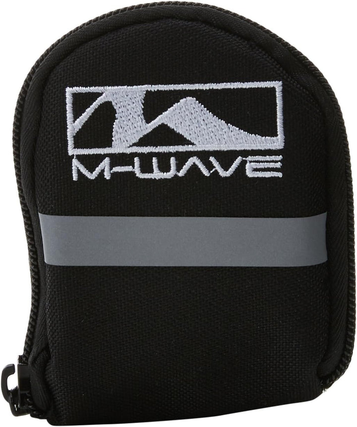 M-Wave Fahrrad Satteltasche, mit Riemen- und Klettbefestigung, Reflexstreifem, wetterfest, Tilburg S