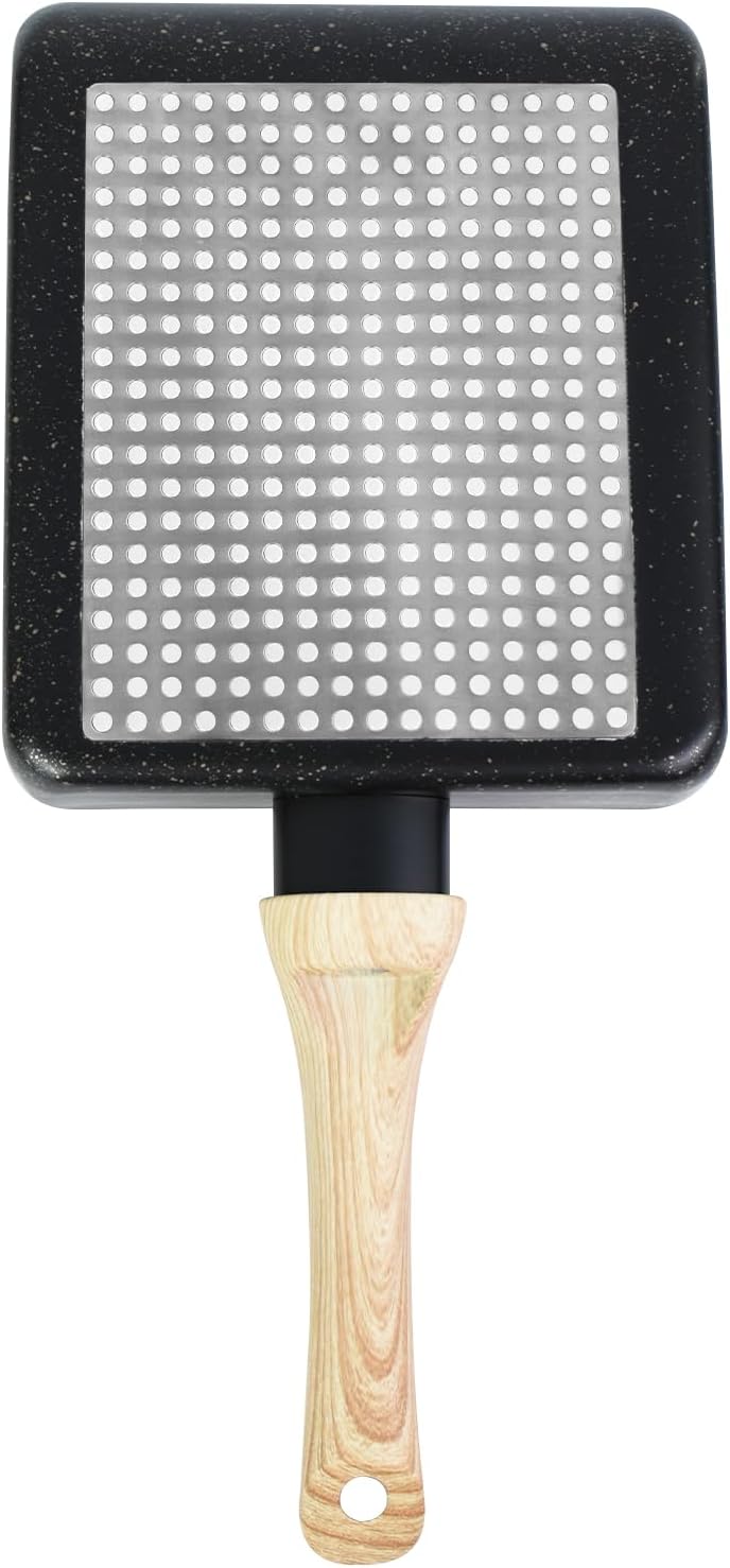 Artcome Japanische Omelette-Pfanne Tamagoyaki-Eierpfanne Rechteckig Mini-Bratpfanne mit Silikon-Spat