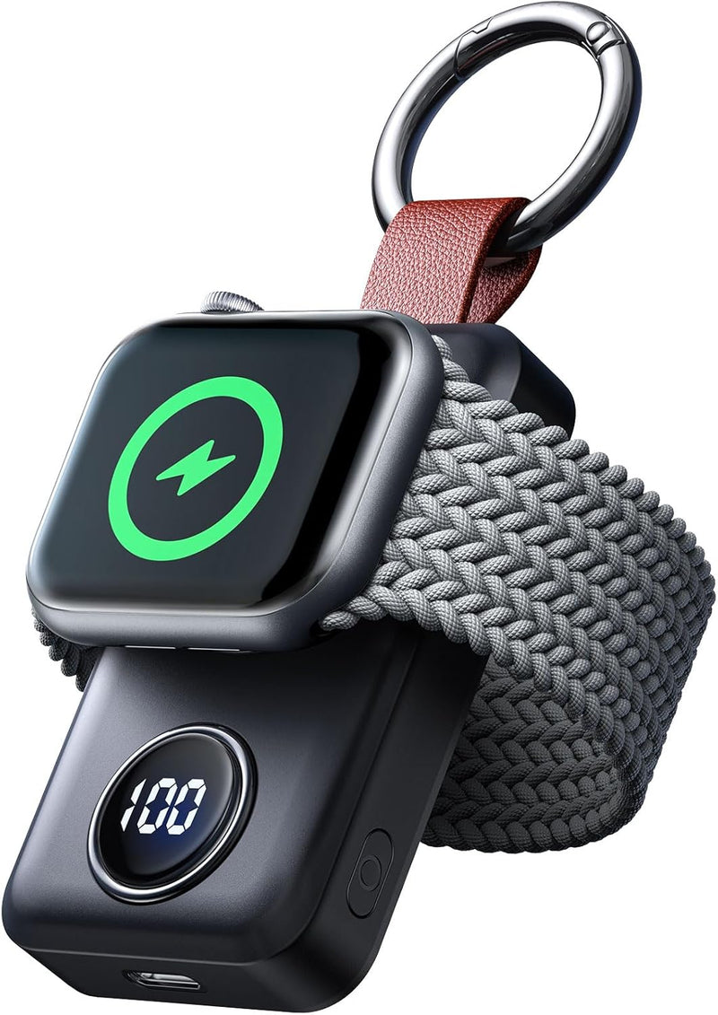 JOYROOM 2000 mAh Kabelloses Ladegerät für Apple Watch-Serie 9/8/7/6/5/SE/4/3/2/UItra 2/Ultra, Magnet