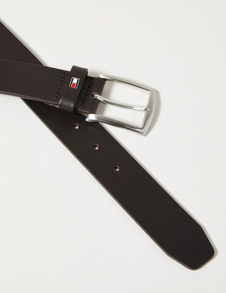 Tommy Hilfiger Herren Gürtel New Denton 3.5 Belt Ledergürtel W80 Braun (Testa Di Moro), W80 Braun (T
