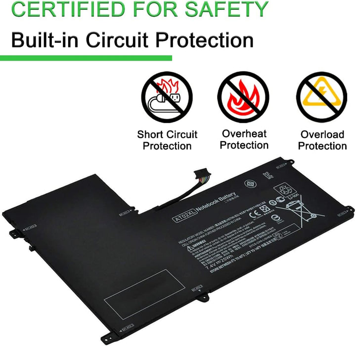 XITAIAN 7.4V 25Wh AT02XL AT02025XL D7X24PA Ersatz Laptop Akku für HP ElitePad 900 Table PC 900 G1 D3