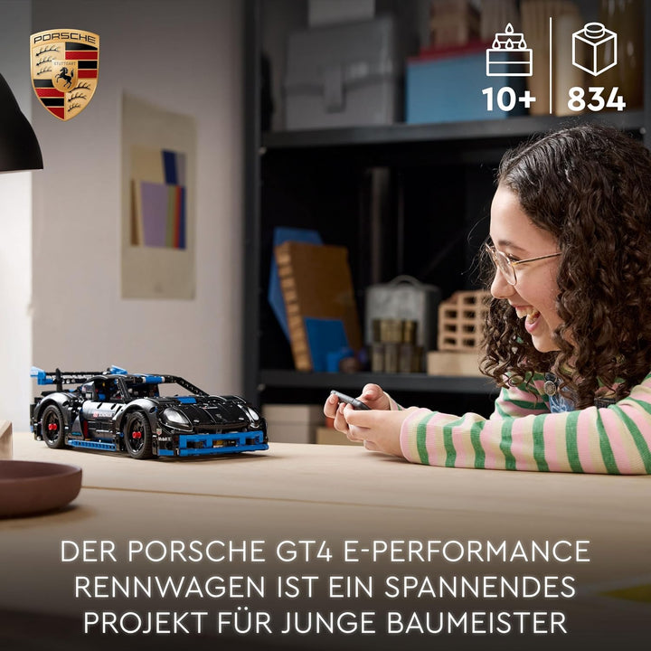 LEGO Technic Porsche GT4 e-Performance Rennwagen, Ferngesteuerter Flitzer, interaktives Modellauto,