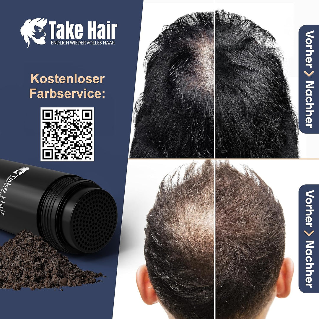 Take Hair Streuhaar Nachfüllbeutel 100g I Hält bei Regen und Wind I Für Männer und Frauen I Schüttha