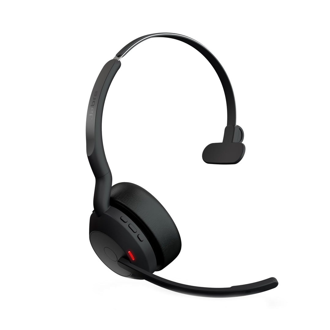 Jabra Evolve2 55 - schnurloses Mono-Headset mit Jabra Air Comfort - Mikrofone mit Geräuschunterdrück
