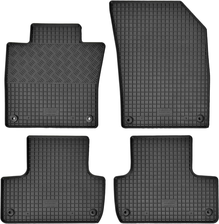 Passgenaue Kofferraumwanne und Gummifussmatten geeignet für Volvo XC 60 ab 2017 + Gurtschoner