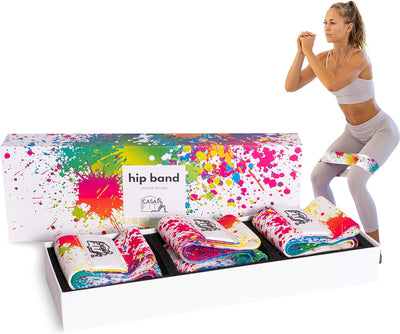 Hip Bands Resistance Bands Fitnessbänder Booty Band aus Stoff 3 Stärken für Beintraining Po-Training