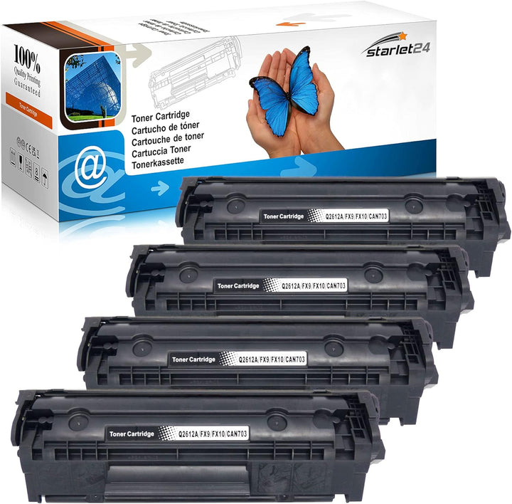4X Toner ersetzt HP Laserjet Q2612a 12A M1005MFP M1319F MFP 1010 1012 1015 1018 1020 1022 3015 3020