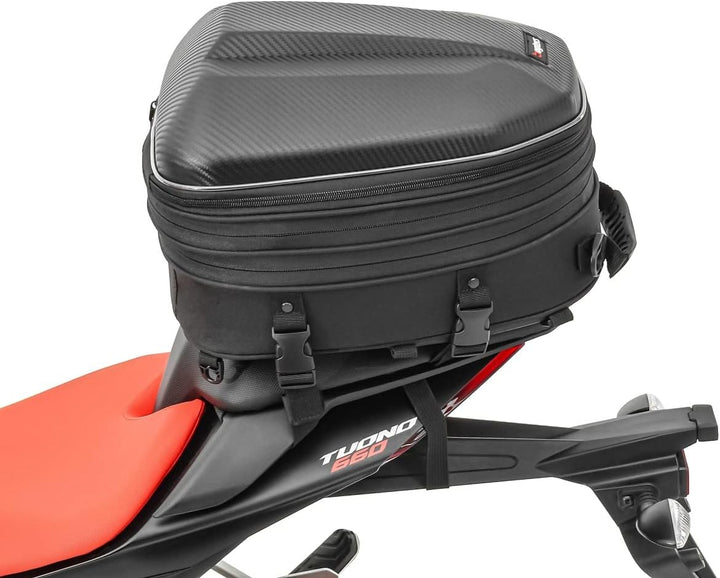 Motorrad Hecktasche für Beifahrersitz Bagtecs CRB Volumen variabel 14-22 L