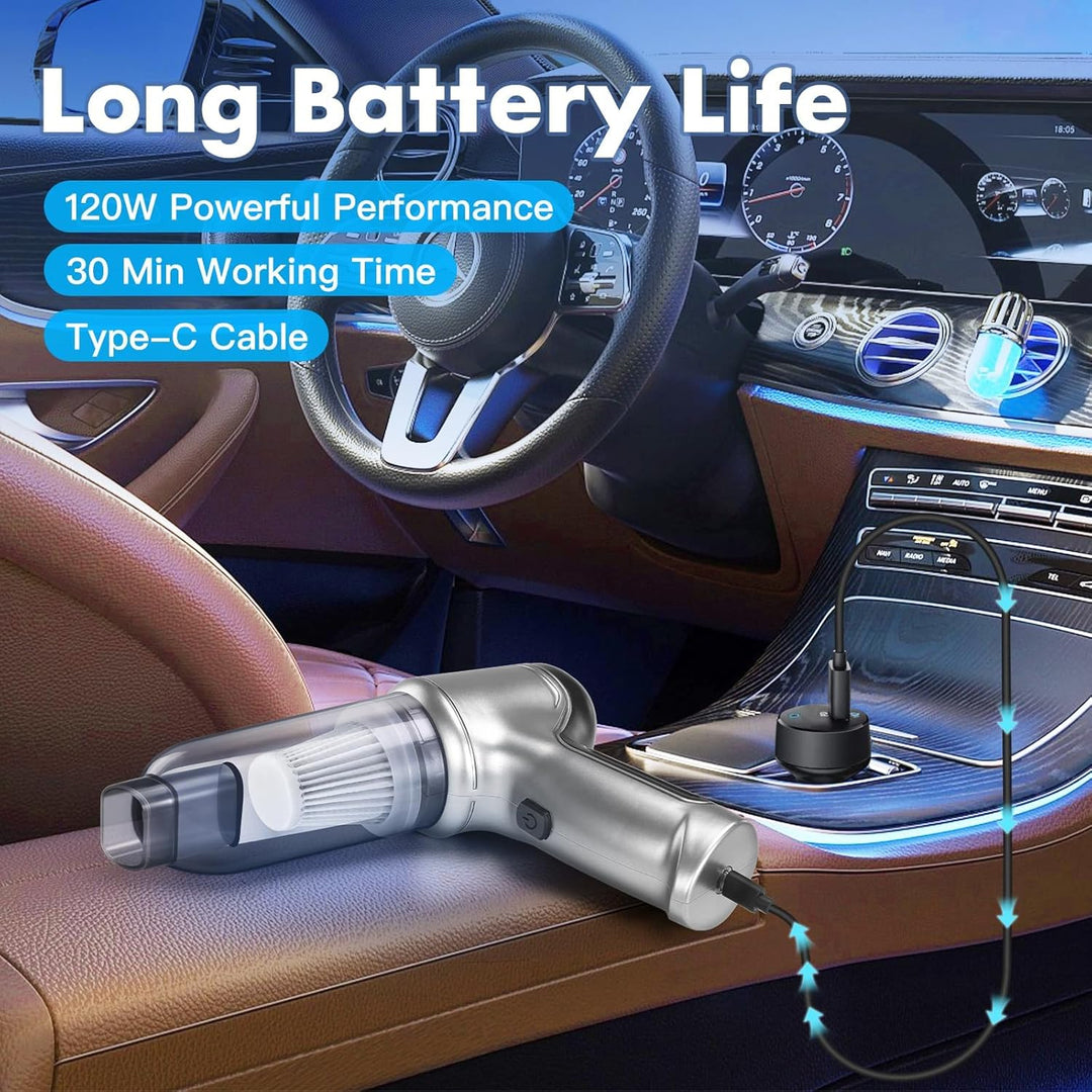 Handstaubsauger Akku, Auto Staubsauger Stark Handstaubsauger Kabellos Mini Kleiner Hand Staubsauger