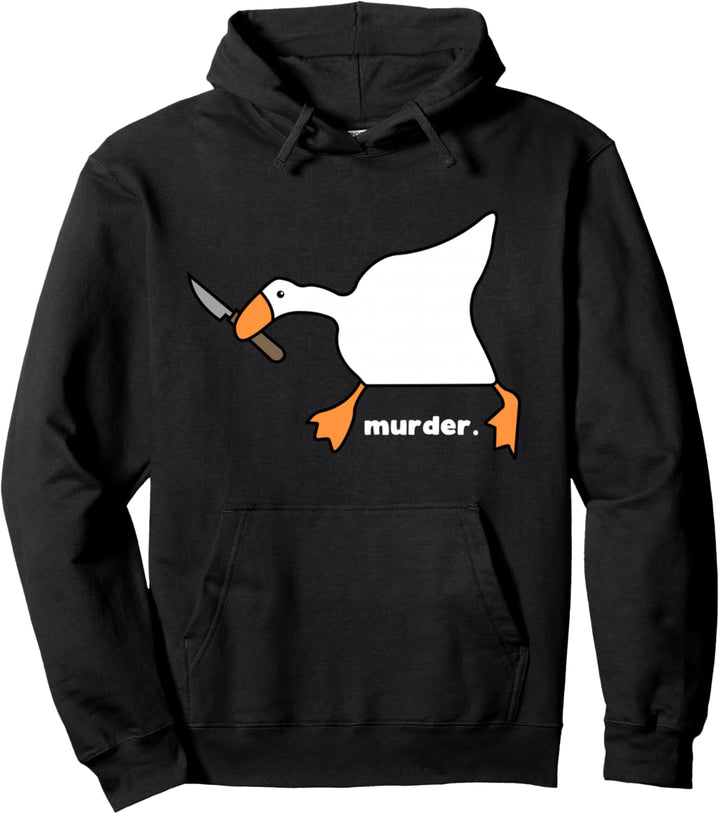 Lustige Gans Murder Pullover Hoodie