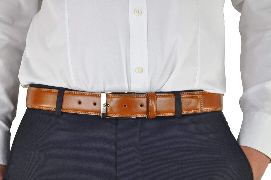 Daniel Hechter - Herren Leder Gürtel Gürtel in Cognac, Braun oder Schwarz (55511) 3XL Cognac (42), 3