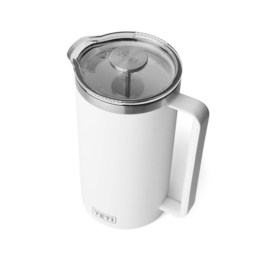 YETI Rambler Stempelkanne Mit DuraSip Keramikbeschichtung, White, 64 oz (1.9 L), White