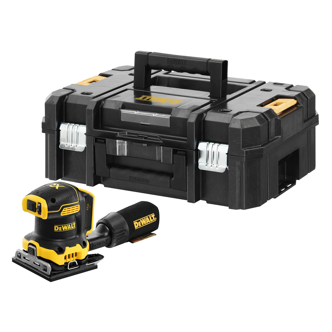 Dewalt 18 Volt Akku-Vibrationsschleifer DCW200NT (bürstenloser Motor, elektronische Drehzahlregulier