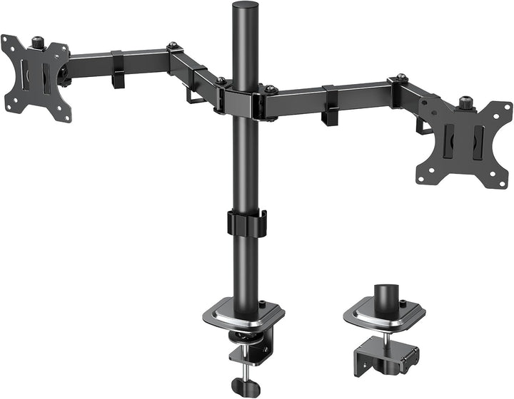 ELIVED Monitor Halterung 2 Monitore für 13-32 Zoll LED/LCD Bildschirm von VESA 75/100, Dual Monitor
