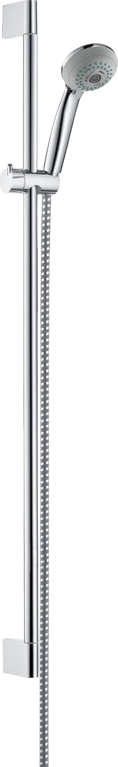 hansgrohe Crometta 85 Duschset (0,90 m, 3 Strahlarten) Chrom 3 Strahlarten ohne Seifenschale 0,90m S