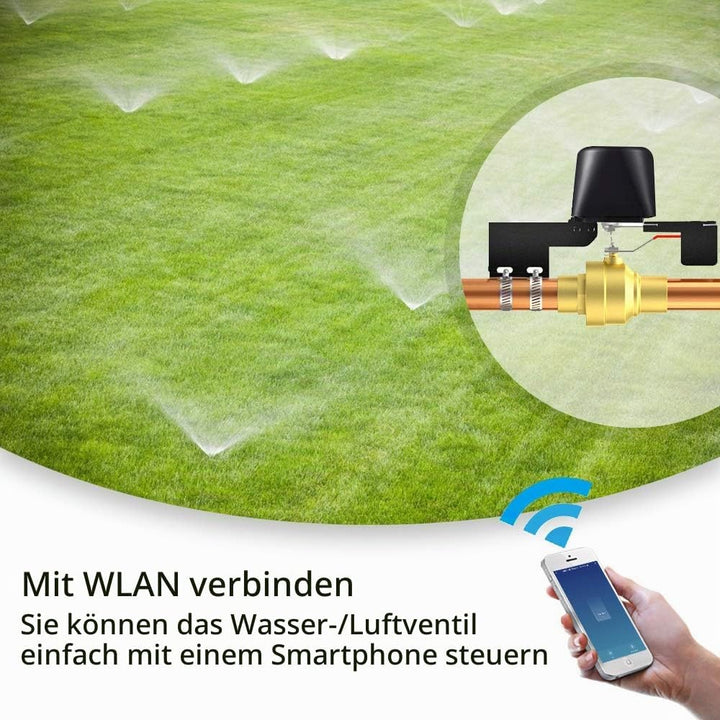 LgowithU Smart Water Valve WIFI/Bluetooth Wasserventil Steuerung, Sprachsteuerung Wasserventil Kompa