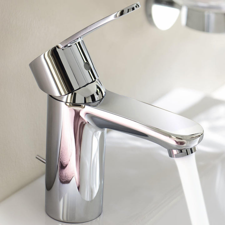 Grohe 2337420E Eurostyle Cosmopolitan, Badarmatur - Einhand-Waschtischbatterie, mit Zugstange, Energ