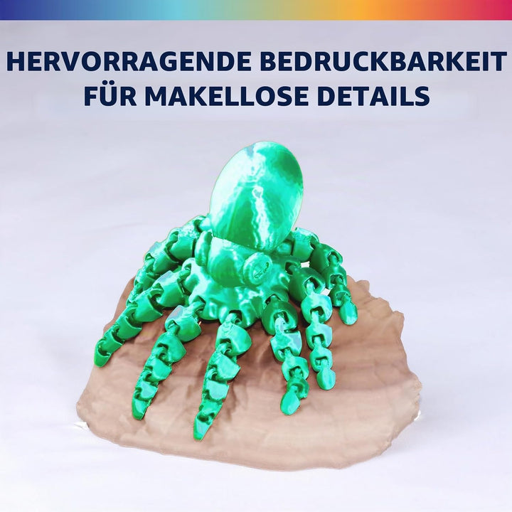 OVERTURE Dual Color Silk PLA Filament 1.75mm, 1kg 3D Drucker Filament Seide PLA, Massgenauigkeit +/-