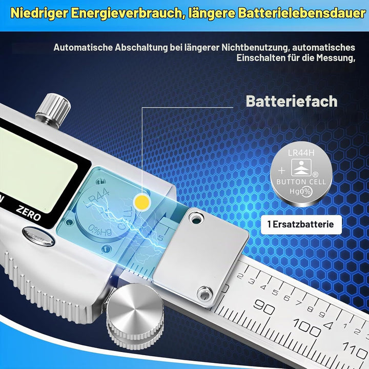 Messschieber Digital 150mm Schieblehre Digital Edelstahl mit Grossem LCD-Bildschirm Zoll und Millime