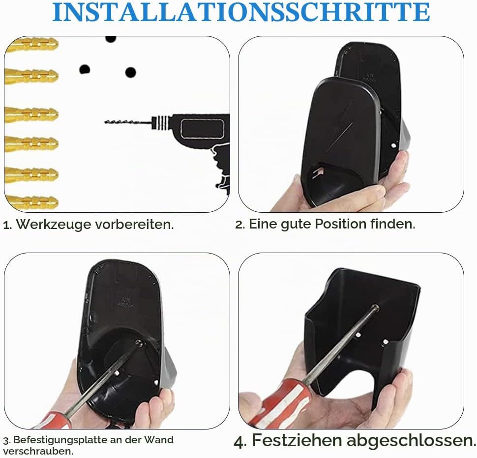 EV Ladegerät Typ 2 Wandhalterung, Kabelhalter Typ 2, Wandhalterung Ladekabel Typ 2, Ladekabel Wallbo