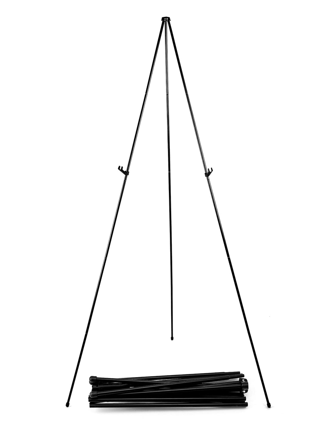 QWORK® 168 cm Zusammenklappbare Metall Staffelei mit Aufbewahrungstasche - Verstellbare, Halten Sie