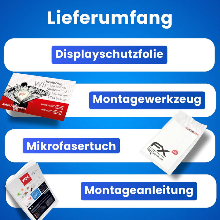 atFoliX Schutzfolie kompatibel mit XP-PEN Artist 24 Folie, ultraklare FX Displayschutzfolie (2X)