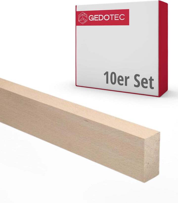 Gedotec Holzleisten zum basteln - Holzbretter zum bauen aus Buchen-Holz 95 cm | 10 Stück 20x40x950 m