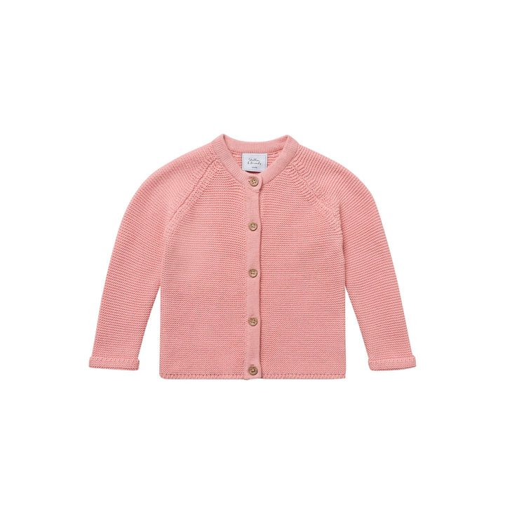 Stellou &amp; friends Cardigan-Strickjacke für Mädchen und Jungen mit Knöpfen in Holz-Optik | Hochwertig