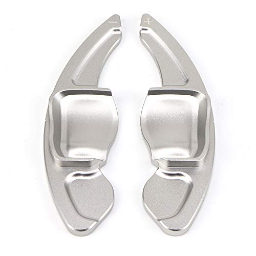 HIBEYO Schaltwippen Verlängerung Shift Paddle Alu Silber für VW Golf 6 Passat cc Golf 5 MK5 MK6 Tigu