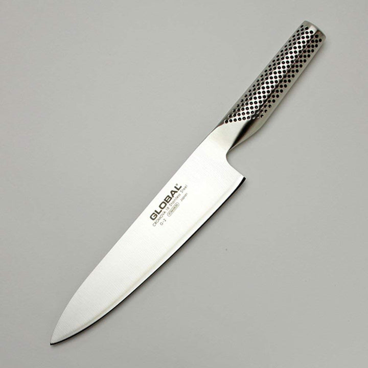 Global G-2 Kochmesser mit 20 cm Klinge, Cromova 18 Edelstahl