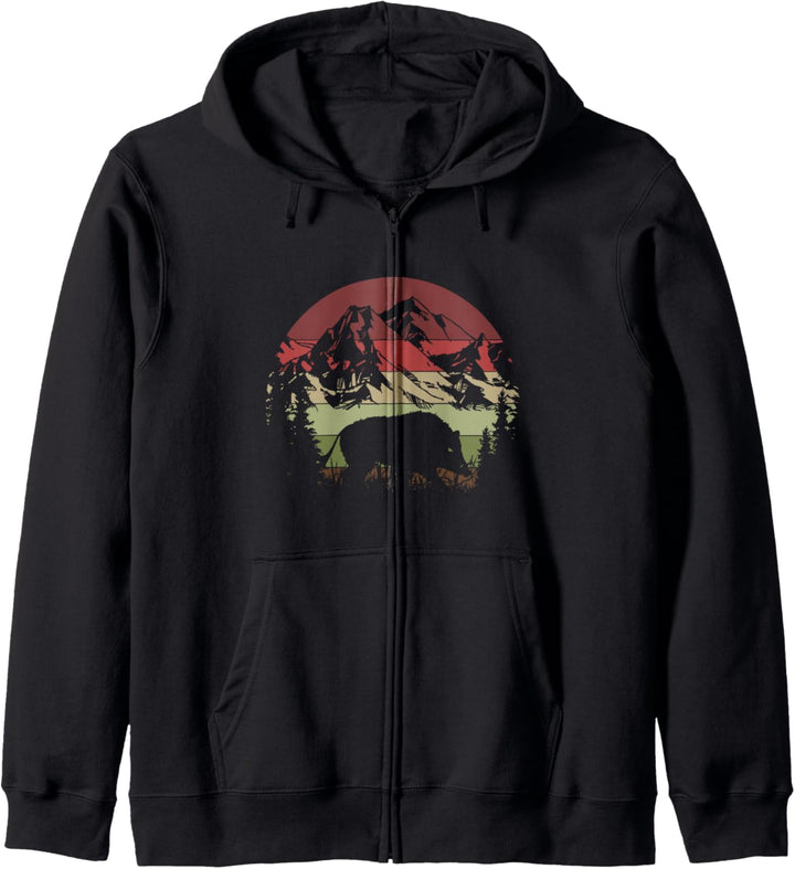 Vintage Wildschweinjäger, Jagdsaison für Wildschweine Kapuzenjacke