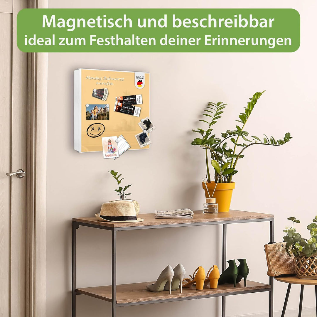 banjado Grosser Schlüsselkasten Metall - Schlüsselbox 30x30cm mit 32 Haken - Schlüsselkasten modern