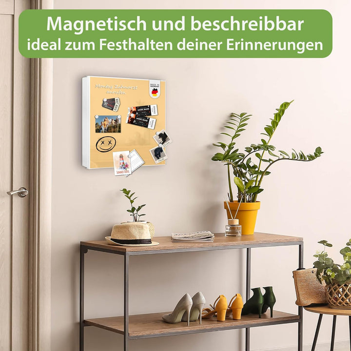 banjado Grosser Schlüsselkasten Metall - Schlüsselbox 30x30cm mit 32 Haken - Schlüsselkasten modern