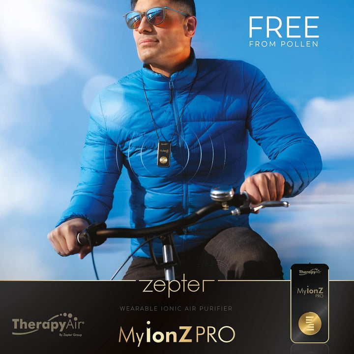 Zepter MYIONZ PRO Tragbarer Luftreiniger, Weiss, 20 Millionen Negative Ionen pro cm3, Elektrostatisc