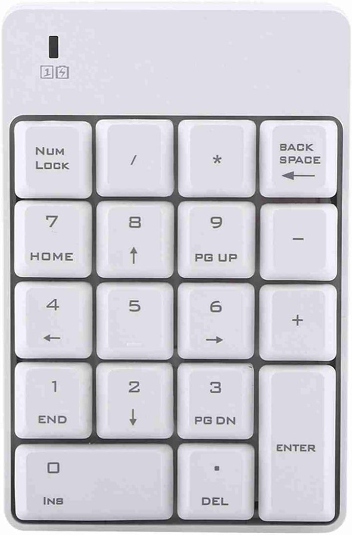 Topiky USB-Zehnertastatur, 2,4 GHz Kabelloser USB-Zehnertastatur-Nummernblock, 18 Tasten für Laptop-