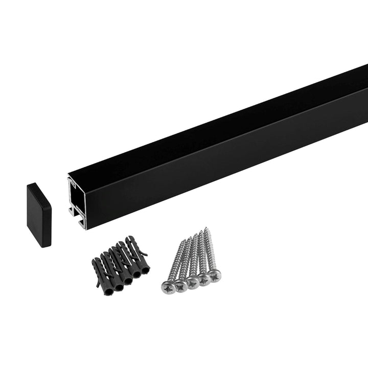 SOTECH Linero MosaiQ EasyLine schwarz 600 x 22 x 29 mm Aluminium Küchenreling Relingleiste Profillei