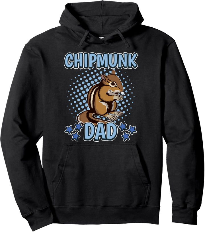 Streifenhörnchen Papa Chipmunk Dad Vatertag Streifenhörnchen Pullover Hoodie