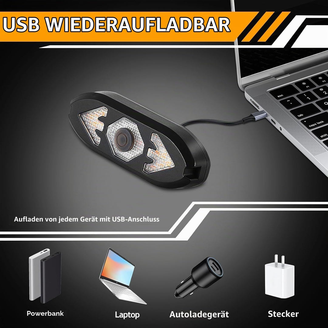 Fahrrad Blinker mit Fernbedienung LINISME Fahrrad Hecklicht Wasserdichtes Fahrradrücklicht mit 120db